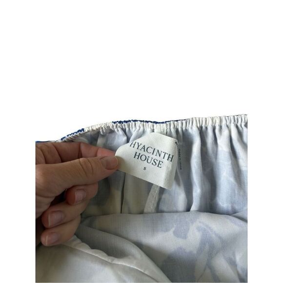 Hyacinth House Tuckernuck Blue Floral Seaport Midi Dress size S Blue White - Picture 5 of 11